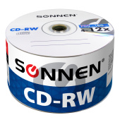 Диск CD-RW SONNEN 700 Mb 4-12x Bulk (термоусадка без шпиля), КОМПЛЕКТ 50 шт., 512578 за 3&nbsp;500 ₽. Диски CD, DVD, BD (Blu-ray).  Доставка по РФ. Без переплат!