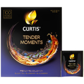 Чай CURTIS "Tender Moments" черный со вкусом ягод и мяты, 100 пакетиков в конвертах по 1,5 г, 102121 за 456 ₽. Чай пакетированный.  Доставка по РФ. Без переплат!