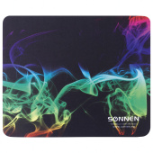 Коврик для мыши SONNEN "SMOKE", резина + ткань, 220х180х3 мм, 513289 за 94 ₽. Коврики для мыши.  Доставка по РФ. Без переплат!