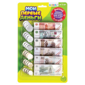Игровой набор "Мои первые деньги", блистер, 3594554 за 139 ₽. Игрушки развивающие.  Доставка по РФ. Без переплат!
