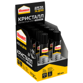 Клей универсальный МОМЕНТ Кристалл, 30 мл, в шоу-боксе, 873873 за 141 ₽. Клей специальный.  Доставка по РФ. Без переплат!