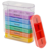 ТАБЛЕТНИЦА / Контейнер-органайзер для лекарств и витаминов "7 дней/4 приема CLEAR" DASWERK (ДАСВЕРК), 630846 за 329 ₽. Емкости для лекарственных средств.  Доставка по РФ. Без переплат!