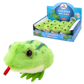 Игрушка мягкая заводная "Лягушка", высота 6 см, WOOZOO (ВУЗУ), 666189 за 148 ₽. Мягкие игрушки.  Доставка по РФ. Без переплат!