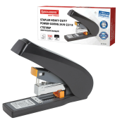 Степлер ЭНЕРГОСБЕРЕГАЮЩИЙ МОЩНЫЙ №24/6-23/13 BRAUBERG "Easy Press", до 100 листов, БЕЗ УСИЛИЙ, 224350 за 2&nbsp;350 ₽. Степлеры мощные.  Доставка по РФ. Без переплат!