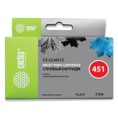 Картридж струйный CACTUS (CS-CLI451C) для CANON Pixma iP7240, голубой за 188 ₽. Картриджи для струйных принтеров и МФУ.  Доставка по РФ. Без переплат!