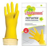 Перчатки МНОГОРАЗОВЫЕ латексные ЛЮБАША "ЭКОНОМ", хлопчатобумажное напыление, размер 9-10, XL (очень большой), желтые, вес 34 г, 603786 за 72 ₽. Перчатки латексные и резиновые.  Доставка по РФ. Без переплат!