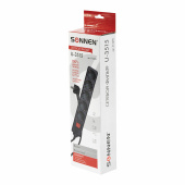 Сетевой фильтр SONNEN U-3515, 5 розеток, с заземлением, выключатель, 10 А, 5 м, черный, 513490 за 813 ₽. Сетевые фильтры.  Доставка по РФ. Без переплат!