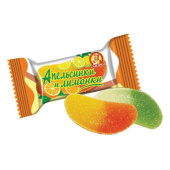 Конфеты желейные СЛАВЯНКА "Фрутландия Апельсинов и Лимонов" в сахаре, 1000 г, пакет, 12106 за 652 ₽. Зефир, мармелад, пастила, шербет, нуга.  Доставка по РФ. Без переплат!