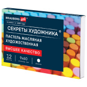 Пастель масляная художественная BRAUBERG ART "Секреты художника", 12 цветов, круглое сечение, 182095 за 121 ₽. Пастель художественная масляная и восковая.  Доставка по РФ. Без переплат!