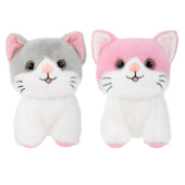 Игрушка мягкая "Котик", 23 см, ассорти 2 цвета, WOOZOO (ВУЗУ), 666778 за 402 ₽. Мягкие игрушки.  Доставка по РФ. Без переплат!