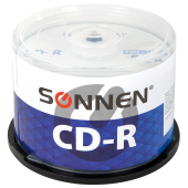 Диск CD-R SONNEN 700 Mb 52x Cake Box (упаковка на шпиле), КОМПЛЕКТ 50 шт., 512570 за 1&nbsp;709 ₽. Диски CD, DVD, BD (Blu-ray).  Доставка по РФ. Без переплат!