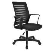 Кресло офисное Webstar, ткань, черное C11 за 5&nbsp;712 ₽. Кресла для персонала.  Доставка по РФ. Без переплат!