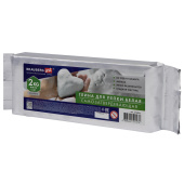 Глина для лепки (масса для моделирования) самозатвердевающая белая 2 кг, BRAUBERG ART CLASSIC, 274011 за 605 ₽. Пластичная масса для моделирования.  Доставка по РФ. Без переплат!