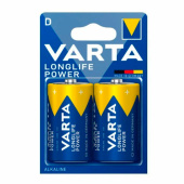 Батарейки алкалиновые КОМПЛЕКТ 2 шт., VARTA LONGLIFE POWER, D (LR20, 13А), блистер, 4920121412 за 651 ₽. Батарейки.  Доставка по РФ. Без переплат!