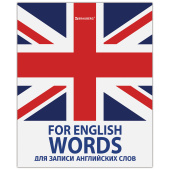 Тетрадь-словарь для записи английских слов А5 48 л., скоба, клетка, BRAUBERG, справка, 403562 за 44 ₽. Тетради предметные. Доставка по РФ. Без переплат!
