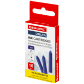 Картриджи чернильные BRAUBERG DELTA, КОМПЛЕКТ 10 штук, СИНИЕ, 143956 за 50 ₽. Картриджи чернильные и чернила для письма и черчения.  Доставка по РФ. Без переплат!