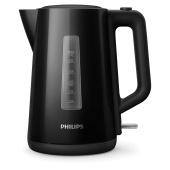 Чайник PHILIPS HD9318/20, 1,7 л, 2200 Вт, закрытый нагревательный элемент, пластик, черный за 4 781 ₽. Чайники.  Доставка по РФ. Без переплат!