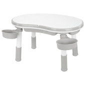 Стол детский трансформер 3 в 1 BRABIX KIDS CT-001, растущий, 2-8 лет, пластик, серый, 533290 за 5&nbsp;416 ₽. Столы детские.  Доставка по РФ. Без переплат!