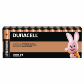 Батарейки КОМПЛЕКТ 24 шт., DURACELL Basic ОРИГИНАЛ, ААА (LR03, 24А), алкалиновые, мизинчиковые, Б0064969 за 2 885 ₽. Батарейки.  Доставка по РФ. Без переплат!