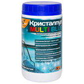 Средство для очистки воды в бассейнах, 1 кг, КРИСТАЛПУЛ MULTI BLUE 5 в 1, таблетки по 20 г, KPMB20S1 за 1 205 ₽. Химия для бассейнов.  Доставка по РФ. Без переплат!