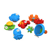 Игрушки для ванны в наборе, пластиковые, 6 шт., НОРДПЛАСТ, 741 за 926 ₽. Игрушки развивающие.  Доставка по РФ. Без переплат!