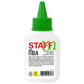 Клей ПВА STAFF EVERYDAY, 45 г, с дозатором, 227375 за 24 ₽. Клей ПВА.  Доставка по РФ. Без переплат!