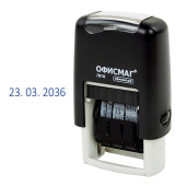 Датер-мини ОФИСМАГ, месяц цифрами, оттиск 22х4 мм, "Printer 7810 BANK", 271926 за 357 ₽. Датеры.  Доставка по РФ. Без переплат!