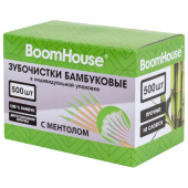 Зубочистки с МЕНТОЛОМ бамбуковые 500 шт. в индивидуальной упаковке, BOOMHOUSE (БУМХАУС), 701952 за 73 ₽. Зубочистки.  Доставка по РФ. Без переплат!