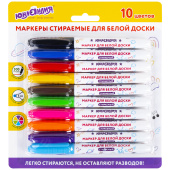 Маркеры стираемые для белой доски НАБОР 10 ЦВЕТОВ, ЮНЛАНДИЯ "COLORWAY", 3 мм, 152100 за 316 ₽. Маркеры для досок.  Доставка по РФ. Без переплат!