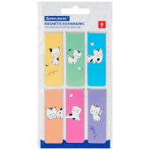 Закладки для книг МАГНИТНЫЕ, "CATS", набор 6 шт., 60x20 мм, BRAUBERG, 113159 за 111 ₽. Закладки для книг.  Доставка по РФ. Без переплат!