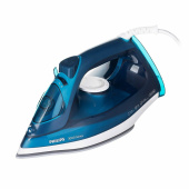 Утюг PHILIPS DST3040/70, 2600 Вт, керамическое покрытие, самоочистка, антикапля, автоотключение, синий за 8 571 ₽. Утюги.  Доставка по РФ. Без переплат!