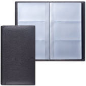 Визитница трехрядная BRAUBERG "Favorite", на 144 визитки, под фактурную кожу, черная, 231655 за 837 ₽. Визитницы настольные.  Доставка по РФ. Без переплат!