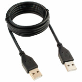Кабель USB 2.0 AM-AM, 1,8 м, CABLEXPERT, двойной экран, медь, Pro, черный, пакет, CCP-USB2-AMAM-6 за 258 ₽. Кабели USB 2.0 AM-AF.  Доставка по РФ. Без переплат!