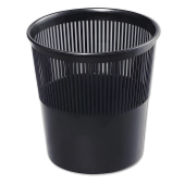 Корзина для бумаг, 9 л, сетчатая, черная, КР21 за 180 ₽. Корзины для бумаг.  Доставка по РФ. Без переплат!