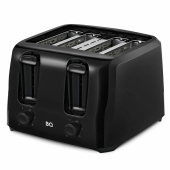 Тостер BQ (БИ-КЬЮ) T4001, 1400 Вт, 4 тоста, 6 режимов, пластик, черный, 86197957 за 3 888 ₽. Тостеры и вафельницы.  Доставка по РФ. Без переплат!