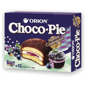 Печенье ORION "Choco Pie Black Currant" темный шоколад с черной смородиной, 360 г (12 штук х 30 г), О0000013002 за 253 ₽. Печенье, крекеры, сухари и сушки. Доставка по РФ. Без переплат!