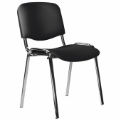 Стул STAFF "Iso Lite CF-008", хром, кожзам черный (Z-11), 532567 за 3&nbsp;454 ₽. Стулья для персонала и посетителей.  Доставка по РФ. Без переплат!