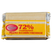 Мыло хозяйственное 72%, 200 г (Меридиан) "Традиционное", в упаковке, МИНПРОМТОРГ за 46 ₽. Мыло хозяйственное.  Доставка по РФ. Без переплат!