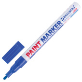 Маркер-краска лаковый (paint marker) 2 мм, СИНИЙ, НИТРО-ОСНОВА, алюминиевый корпус, BRAUBERG PROFESSIONAL PLUS, 151441 за 80 ₽. Маркеры-краски лаковые.  Доставка по РФ. Без переплат!
