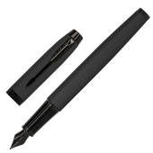 Ручка перьевая PARKER "IM Achromatic Black BT", черный матовый, нержавеющая сталь, синяя, 2127741 за 5&nbsp;771 ₽. Ручки перьевые подарочные.  Доставка по РФ. Без переплат!