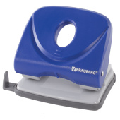 Дырокол BRAUBERG "Original", до 25 листов, синий, 222543 за 483 ₽. Дыроколы настольные.  Доставка по РФ. Без переплат!