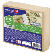 Пластилин скульптурный BRAUBERG ART CLASSIC, телесный, 0,5 кг, мягкий, 106515 за 167 ₽. Пластилин скульптурный.  Доставка по РФ. Без переплат!
