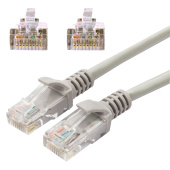 Кабель (патч-корд) UTP 5Е категория, RJ-45, 20 м, CABLEXPERT, для подключения по локальной сети LAN, PP12-20M за 393 ₽. Кабели-патчкорды RJ45 (для сетевых соединений).  Доставка по РФ. Без переплат!