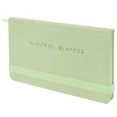 Еженедельник недатированный с резинкой 171х93 мм, BRAUBERG, твердый, 64 л., "Minimal", зеленый, 116314 за 127 ₽. Планинги.  Доставка по РФ. Без переплат!