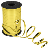 Лента упаковочная декоративная для шаров и подарков, металлик, 5 мм х 250 м, золото, ЗОЛОТАЯ СКАЗКА, 591815 за 130 ₽. Ленты для упаковки подарков полимерные.  Доставка по РФ. Без переплат!