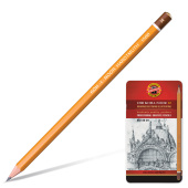 Карандаши чернографитные KOH-I-NOOR, НАБОР 12 шт., "Art", 8В-2H, без резинки, металлическая коробка, 1502012008PL за 1 247 ₽. Карандаши чернографитные.  Доставка по РФ. Без переплат!