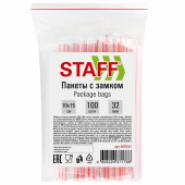 Пакеты с замком ZIP-LOCK "зиплок", комплект 100 шт., 100х150 мм, ПВД, толщина 32 мкм, STAFF, 608165 за 74 ₽. Пакеты с замком "зиплок".  Доставка по РФ. Без переплат!