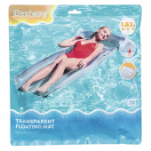 Надувной матрас для плавания "Прозрачный", 183х76 см, до 100 кг, АССОРТИ, BESTWAY, 44013 за 476 ₽. Матрасы надувные.  Доставка по РФ. Без переплат!
