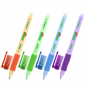 Ручка стираемая гелевая с эргономичным грипом BRAUBERG KIDS "RESTART COLOR", СИНЯЯ, игольчатый пишущий узел 0,5 мм, линия 0,35 мм, 144097 за 55 ₽. Ручки со стираемыми чернилами.  Доставка по РФ. Без переплат!