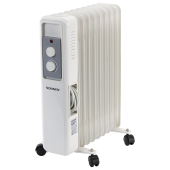 Обогреватель масляный SONNEN DFS-9E, 9 секций, 2000 Вт, 3 режима, механическое управление, белый, 457780 за 5&nbsp;374 ₽. Масляные обогреватели.  Доставка по РФ. Без переплат!